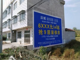黄陵墙体广告质量分析