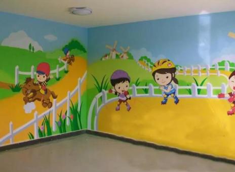 黄陵幼儿园墙体彩绘制作流程及注意事项