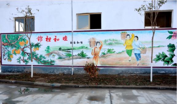 黄陵乡镇文化墙 乡风文明焕发新活力