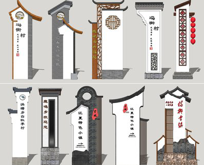 黄陵美丽乡村标识标牌有哪些分类？